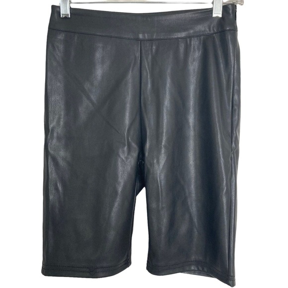 Love Tree Shorts Womens Small Polyurethane Black Stretch - Picture 1 of 5